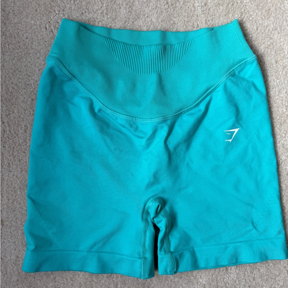 Gymshark Women's Aqua Athletic Shorts